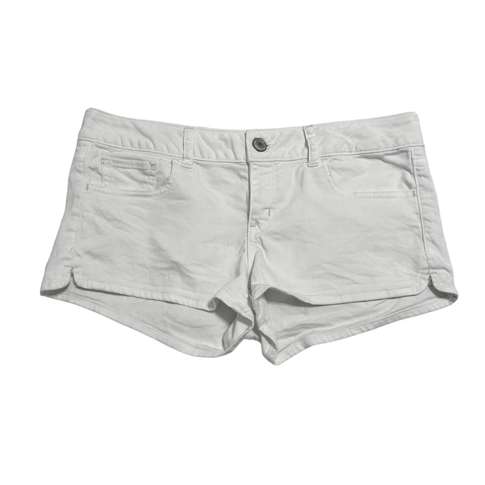 American Eagle White Stretch Jean Short-Shorts  Women’s 10